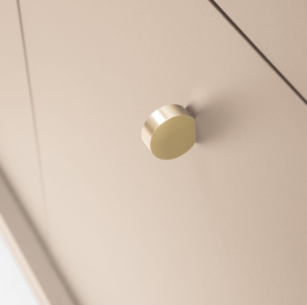 TV-Lowboard MONCTON - Beige - Metallgriffe - Breite 154 cm, Höhe 56 cm, Tiefe 39 cm – Bild 10