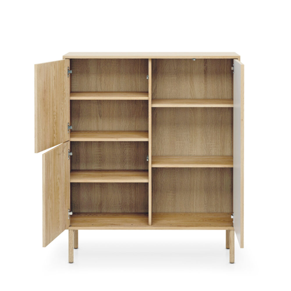 Kommode TAU KOM1 - Cremona-Eiche - geriffelte Fronten – Bild 4