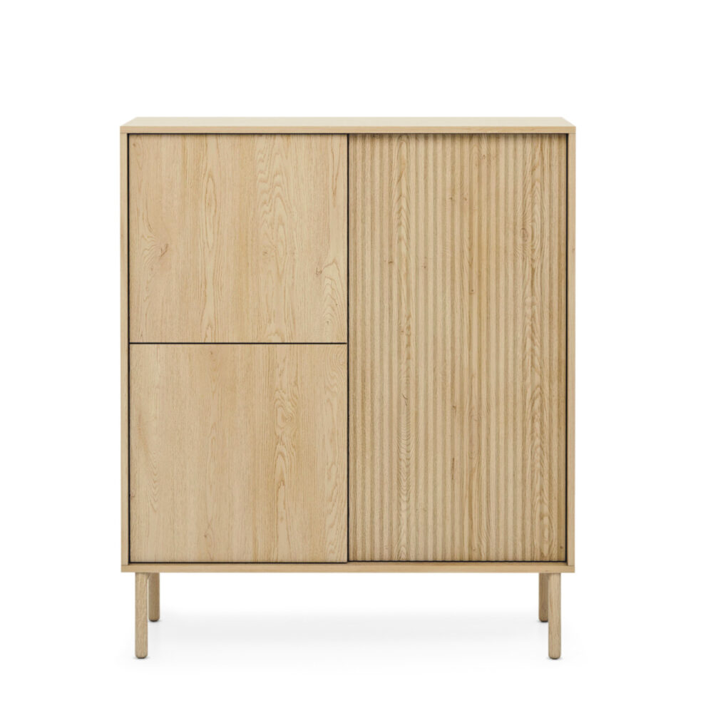 Kommode TAU KOM1 - Cremona-Eiche - geriffelte Fronten – Bild 6