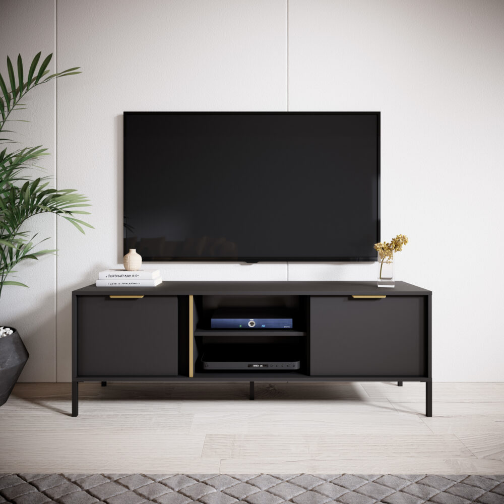 TV-Lowboard LAVIK - Anthrazit - matt – Bild 2