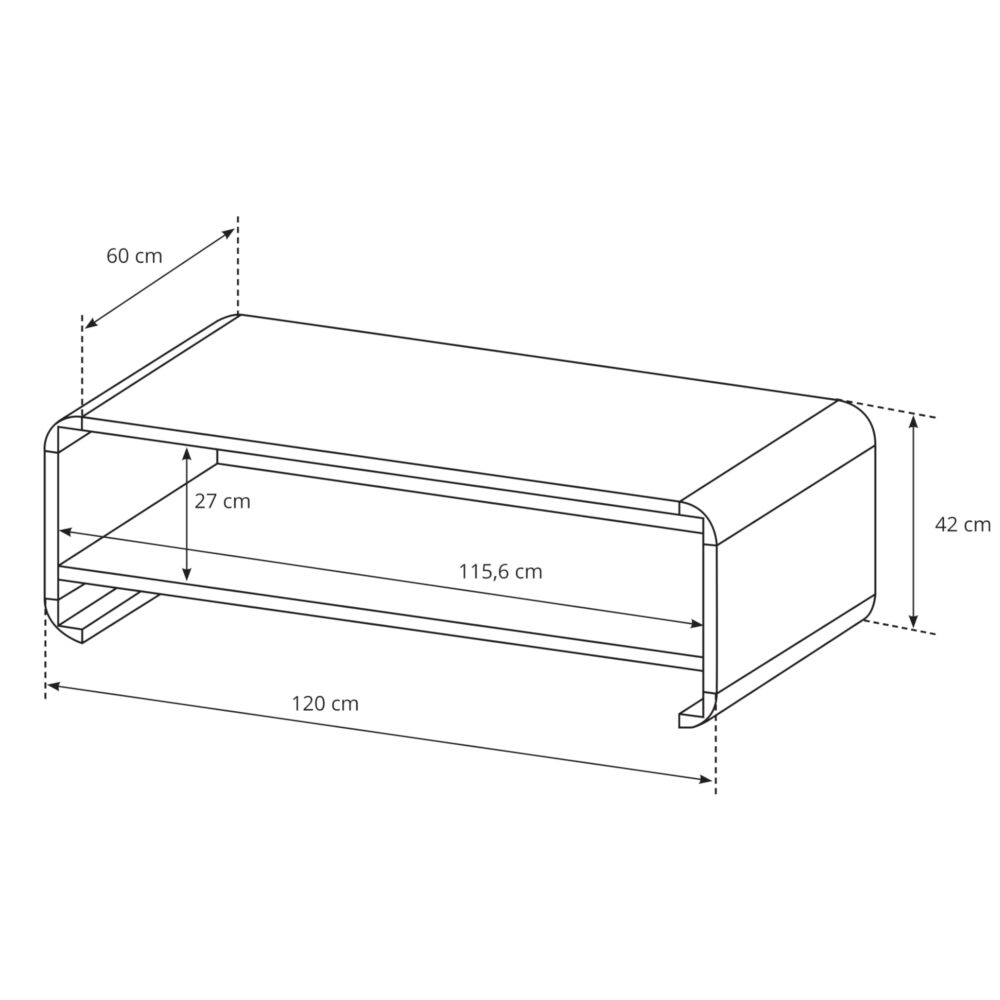 Couchtisch LYNGDAL - Sonoma-Eiche - matt – Bild 2