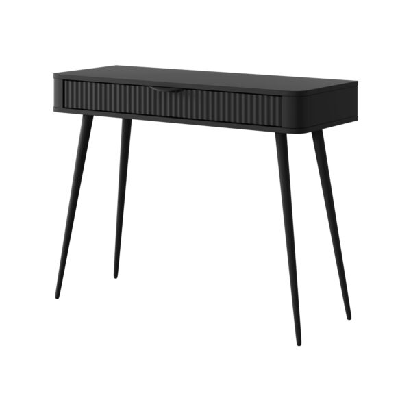 Schminktisch LEKNES - Schwarz - mit Schublade