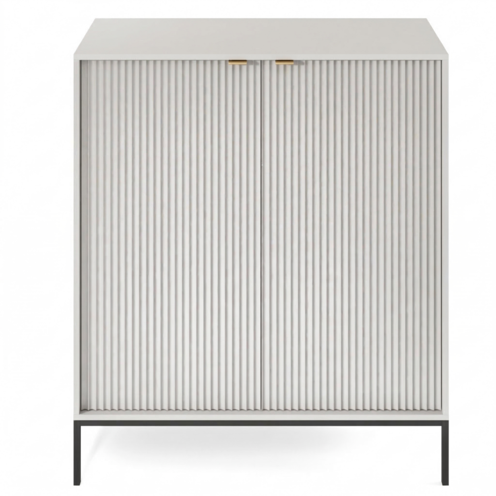 Kommode NANAIMO K104 - Grau - Goldene Griffe - Breite 104 cm, Höhe 125 cm, Tiefe 39 cm – Bild 6