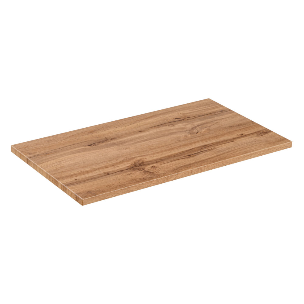 Hängeschrank mit Waschbecken und Arbeitsplatte ADEN – Schwarz – Arbeitsplatte in Wotan-Eiche – 2 Schubladen – 80 x 75 x 46 cm – Bild 8