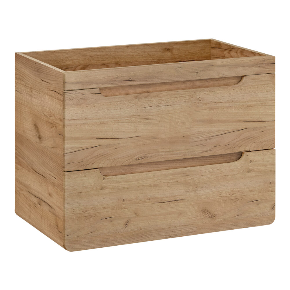 Hängeschrank mit Waschbecken und Siphon ARVIDA – Eiche – 2 Schubladen – 80 x 59 x 46 cm – Bild 5