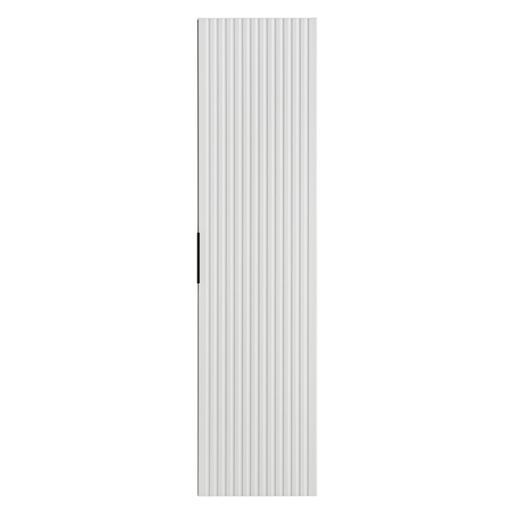 Hoher Badezimmer-Hängeschrank ADEN – Weiß – gefräste Fronten – 35 x 140 x 25 cm – Bild 5
