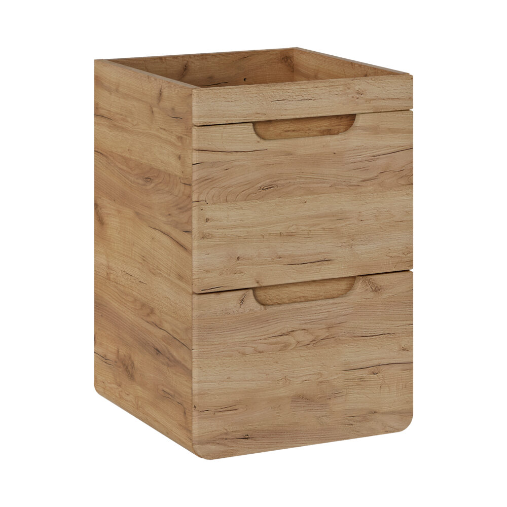 XMEBLAZSZKCM01101101_00.jpg Hängeschrank unter dem Waschbecken ARVIDA – Eiche – 2 Schubladen – 40 x 59 x 41 cm – Bild 1