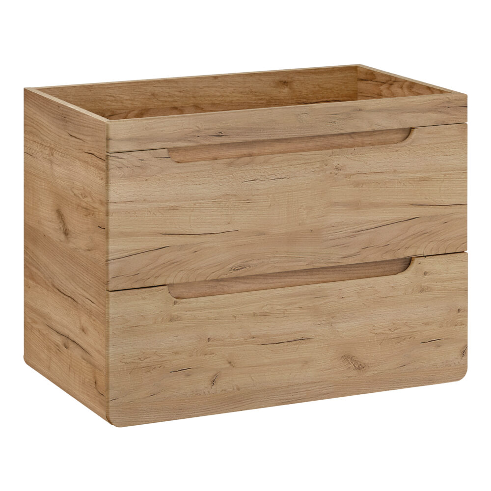XMEBLAZSZKCM01201101_00.jpg Hängeschrank unter dem Waschbecken ARVIDA – Eiche – 2 Schubladen – 80 x 59 x 46 cm – Bild 1