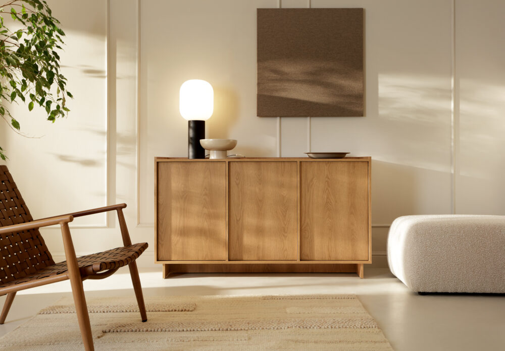 Kommode Yarker – Karamell-Eiche – 3-türig – 147 x 82 x 39 cm – Bild 5
