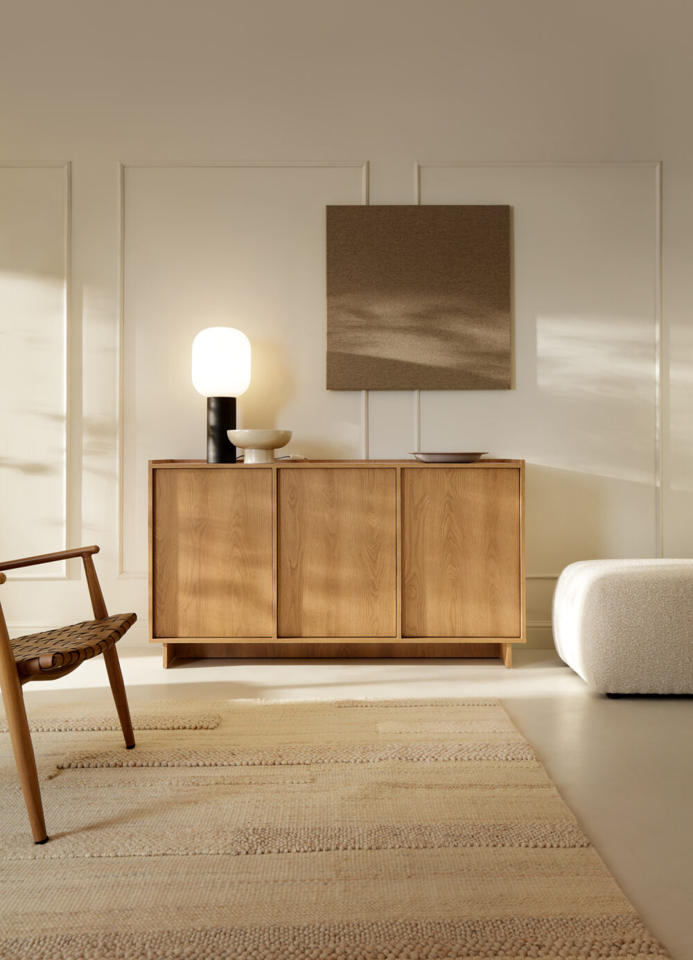 Kommode Yarker – Karamell-Eiche – 3-türig – 147 x 82 x 39 cm – Bild 6
