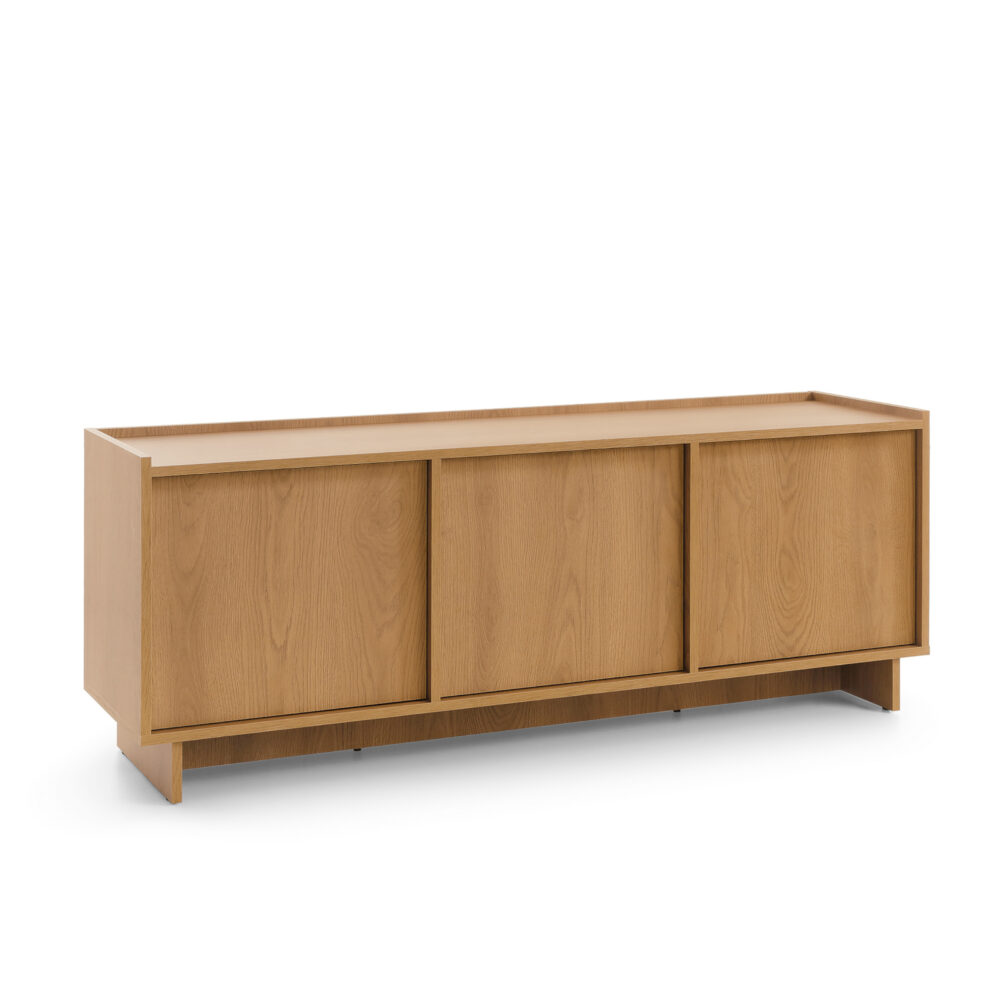 TV-Schrank Yarker – Karamell-Eiche – 3-türig – 147 x 55 x 39 cm