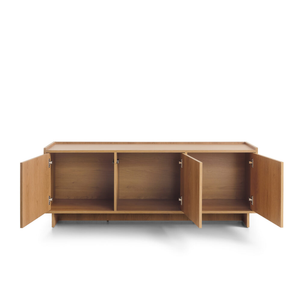TV-Schrank Yarker – Karamell-Eiche – 3-türig – 147 x 55 x 39 cm – Bild 4