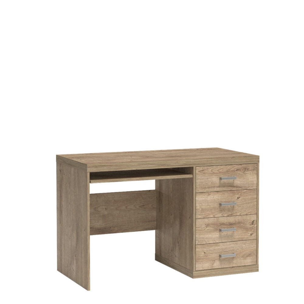 Schreibtisch BALESTRAND - Eiche - Schubladen - 120 x 78 x 60 cm