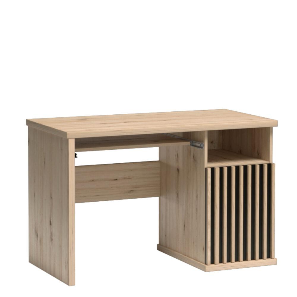 Schreibtisch NAKUSP - Eiche - Lamellen - 120 x 78 x 60 cm