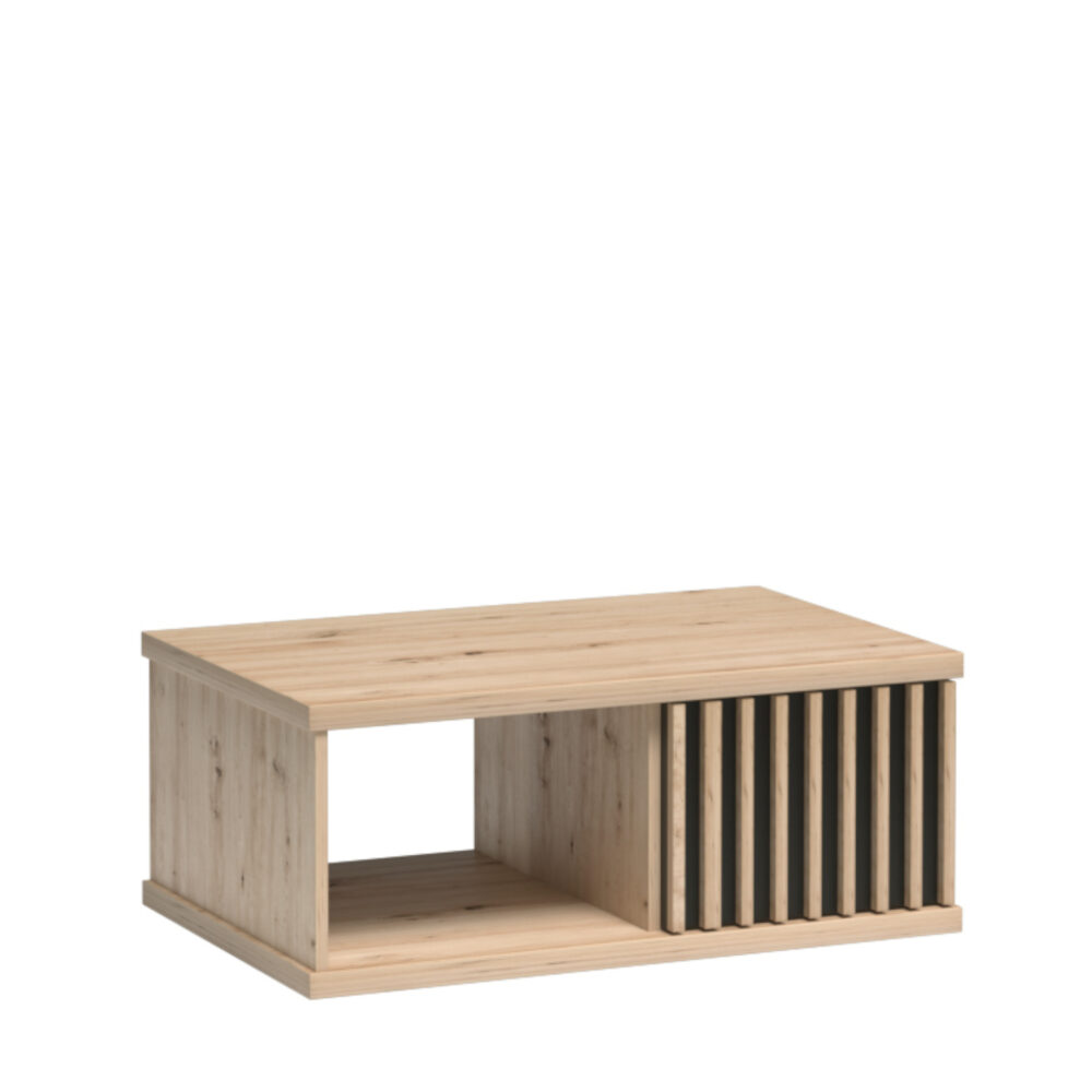 Kaffeetisch NAKUSP - Eiche - Lamellen - 90 x 36 x 58 cm – Bild 1